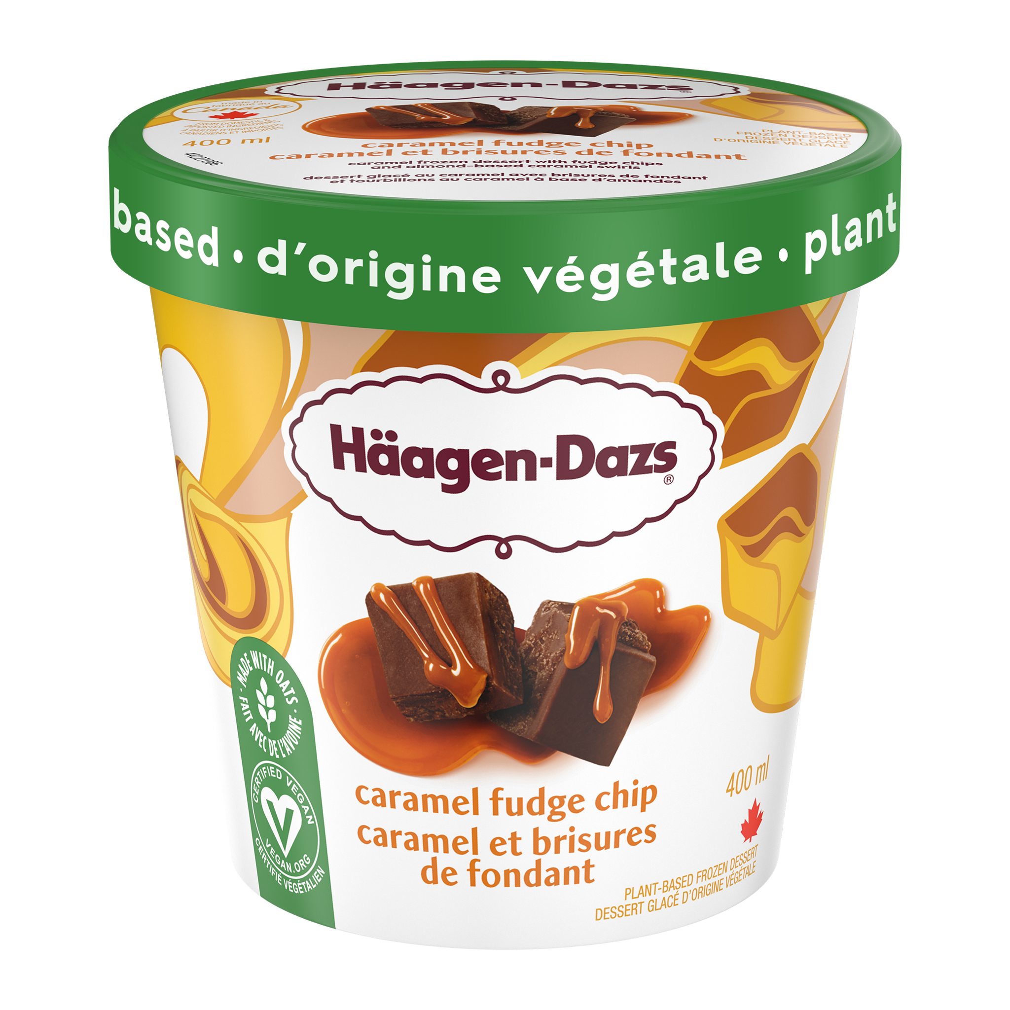 Plant-based Caramel Fudge Chip Frozen Dessert