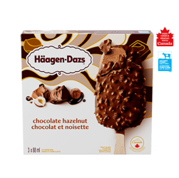 HÄAGEN-DAZS Chocolate Hazelnut Ice Cream Bars – 3 x 88ml