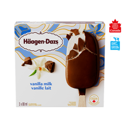 HÄAGEN-DAZS VANILLA MILK ICE CREAM BARS 3 X 88ML