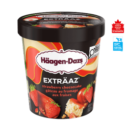 Exträaz Strawberry Cheesecake Ice Cream tub
