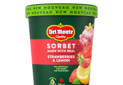 Del Monte strawberry and lemon tub