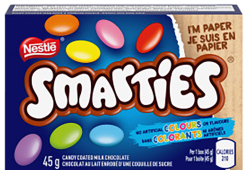 SMARTIES candy coated milk chocolate 45 g