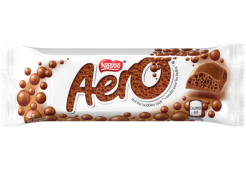 Barre de bulles au chocolat au lait AERO, 42 grammes.