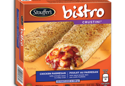 STOUFFER'S BISTRO Crustini Chicken Parmesan, 256 grams.