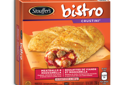 STOUFFERS Bistro Crustini, Meatballs and Mozarella, 2 portions x 128 grams